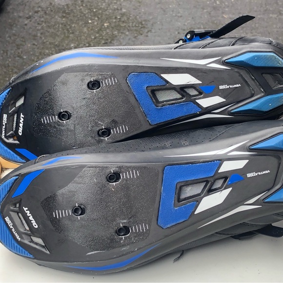 Giant Phase Road Men’s Black Blue Cycling Cleats Size 40/7.5US - Picture 10 of 10